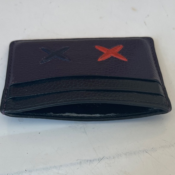 Coach Black and Red Leather Card Holder - Picture 4 of 4